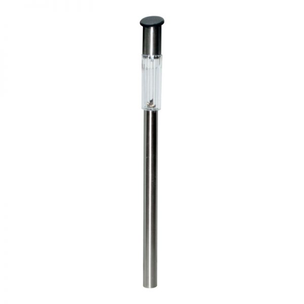 Lampa solara Hoff TH007A, tip stick, inox, LED, 70 cm
