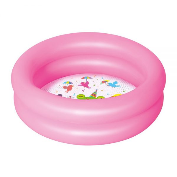 Piscina de joaca rotunda Bestway pentru copii, roz