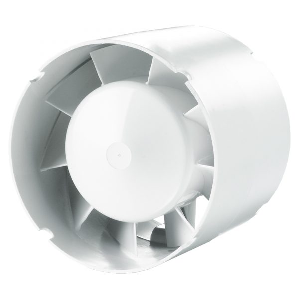 Ventilator axial tuburi D 100 mm, 14 W, 2300 RPM, 107 mc/h,pentru spartii mici si mijlocii, ATS, alb