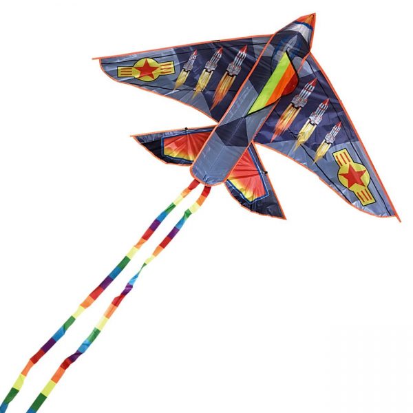 Zmeu multicolor in forma de avion pentru lupta, de exterior, + 3 ani , ATS
