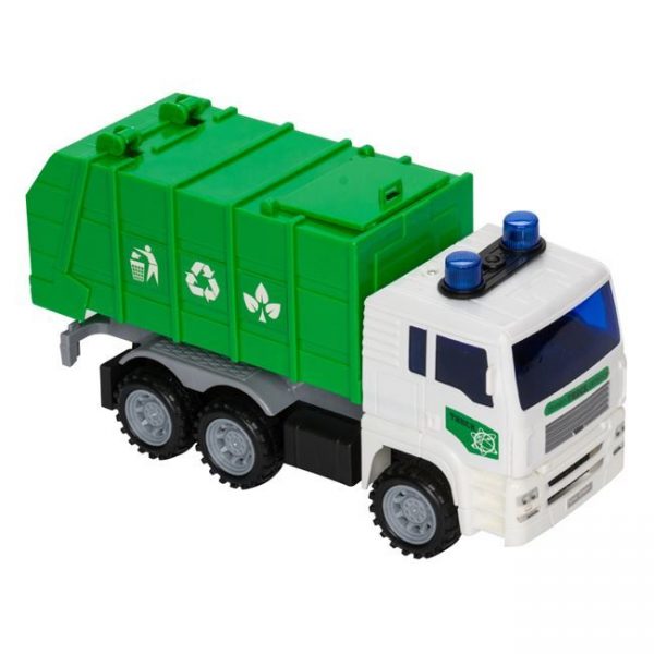 Camion de gunoi pentru copii, are lumini si sunete realiste + 3 ani , ATS, din plastic cu 4 roti