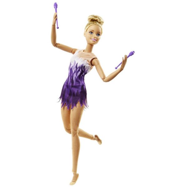 Papusa Barbie pregatita de sala de gimnastica, cu articulatii mobile, pentru fetite, ATS ,papusa