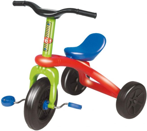 Tricicleta multicolora cu pedale si 3 roti, are scaun cu spatar , pentru copii , model unisex, ATS