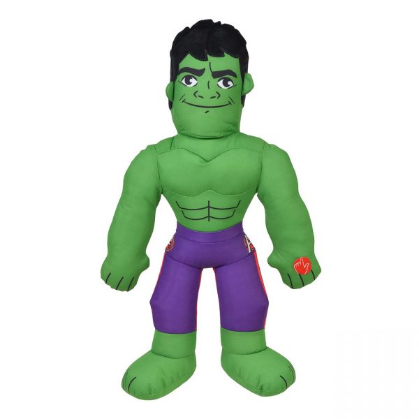 Jucarie de plus Hulk cu sunete realiste din desene, pentru copii, ATS, 51 cm