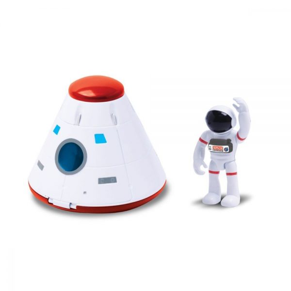 Set capsula spatiala si figurina cu astronaut are lumini si sunete, pentru copii , ATS